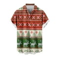 thumbnail image 2 of Awdenio Mens Shirts Christmas Santa Claus Pattern Hawaiian Shirt Beach Tropical Short Sleeve Button Up Shirts Vacation Cruise Summer Clothes,Size M, 2 of 4