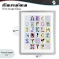 thumbnail image 4 of Stupell Industries Contemporary Animal Alphabet in Light Grey Gray Framed Print Under Glass, 17 x 21, by Carla Daly, 4 of 8