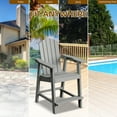 thumbnail image 6 of DEXTRUS Plastic Adirondack Chairs, Weather Resistant, Gray, 6 of 10
