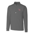 thumbnail image 2 of Men's Cutter & Buck  Gray Louisville Bats Big & Tall Traverse Stretch Quarter-Zip Top, 2 of 3