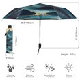 thumbnail image 3 of FORMRS Travel Umbrella Folding Auto Open Close Windproof Rain UV Protection, Blue Mountains, 3 of 8