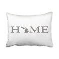 thumbnail image 1 of RYLABLUE Decorative Michigan Home State Throw Pillow Cover Pillowcase Cushion Cover Size 20x30 inches Two Side, 1 of 1