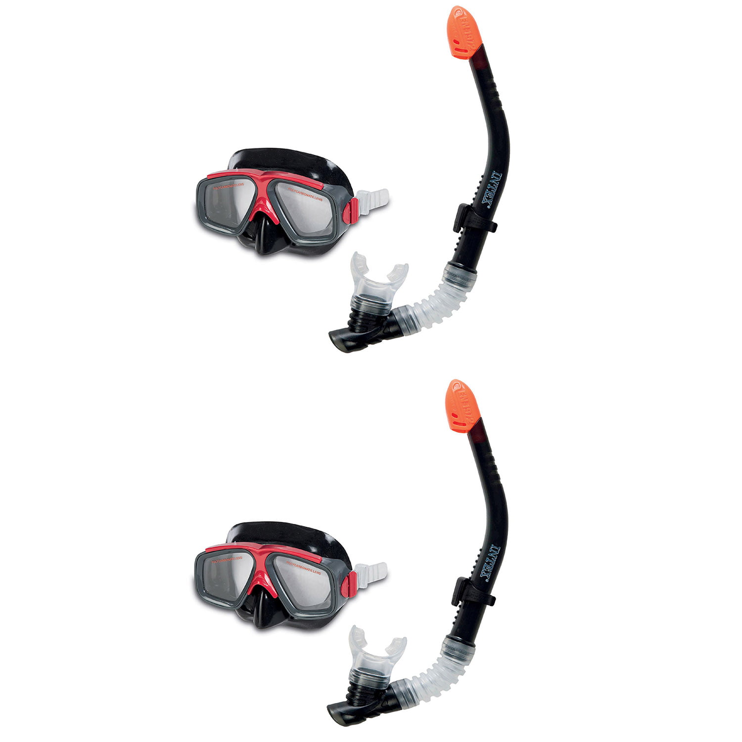 Intex Surf Rider Swim Set Snorkel Swimming Diving Face Mask Goggle 55949 for sale online 