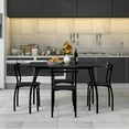 thumbnail image 2 of Costway 5 Pcs Dining Set Table 30'' And 4 Chairs Home Kitchen Room Breakfast Furniture Black, 2 of 10