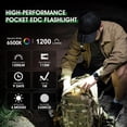 thumbnail image 2 of Rechargeable Flashlights, EDC Flashlight, AA Pocket Flashlight with Clip, Super Bright Small Flashlights, Flash Light for Camping, Home, and Emergencies, 2 of 4