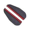 thumbnail image 1 of 2 piezas de guardabarros de visera de lluvia para espejo retrovisor de coche, fibra de carbono impermeable, espejo lateral protector de cejas para lluvia (fibra de carbono negra), 1 of 5