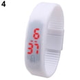 thumbnail image 2 of Hevirgo 2Pcs Unisex Fashion Silicone Red LED Sports Bracelet Touch Digital Wrist Watch White, 2 of 9
