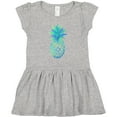 thumbnail image 3 of Inktastic Blue and Green Pineapple Girls Toddler Dress, 3 of 5