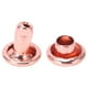 thumbnail image 2 of 100 Uds remaches de doble tapa remaches de hierro redondos de oro rosa para bolsos bolsos zapatos cinturones artesanía de cuero DIY, 2 of 14