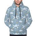 thumbnail image 2 of Bingfone Turtle Men's Drawstring Hoodie Long Sleeve Pocket Sweatshirts-Small, 2 of 6