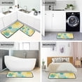 thumbnail image 4 of Pineapple Kitchen Rugs and Mats Set 2 Piece Non Slip Washable Teal Runner Rug Set of 2 for Kitchen Sink Floor Kitchen Decor and Accessories, 4 of 5