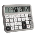 thumbnail image 2 of Dosaele Battery Operated Desktop Calculator - Voice/Silent  12 Digits Square Buttons  Large LCD Display  Portable Student Finance Calculator Office Supplies, 2 of 8