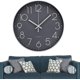 thumbnail image 1 of Reloj de pared redondo de 30 cm sin tictac, reloj de pared de cuarzo moderno sin ruidos de tictac, movimiento para reloj de pared, silencioso (negro/blanco), 1 of 4
