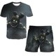 thumbnail image 1 of Moda niño niña cinco noches en Freddy conjuntos de ropa bebé niños niñas juego terrorista camisetas pantalones cortos 2 uds traje Outfits6T Gao Jinjia LED, 1 of 2