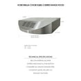 thumbnail image 3 of KOBE CHX3836SQBD-3 Brillia 36-inch Ductless Under Cabinet Range Hood, 3-Speed, 400 CFM, LED Lights, Baffle Filters, 3 of 6