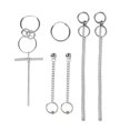 thumbnail image 1 of Pendientes colgantes punk YONGSHENG Acero inoxidable 4 Conjunto, 1 of 4