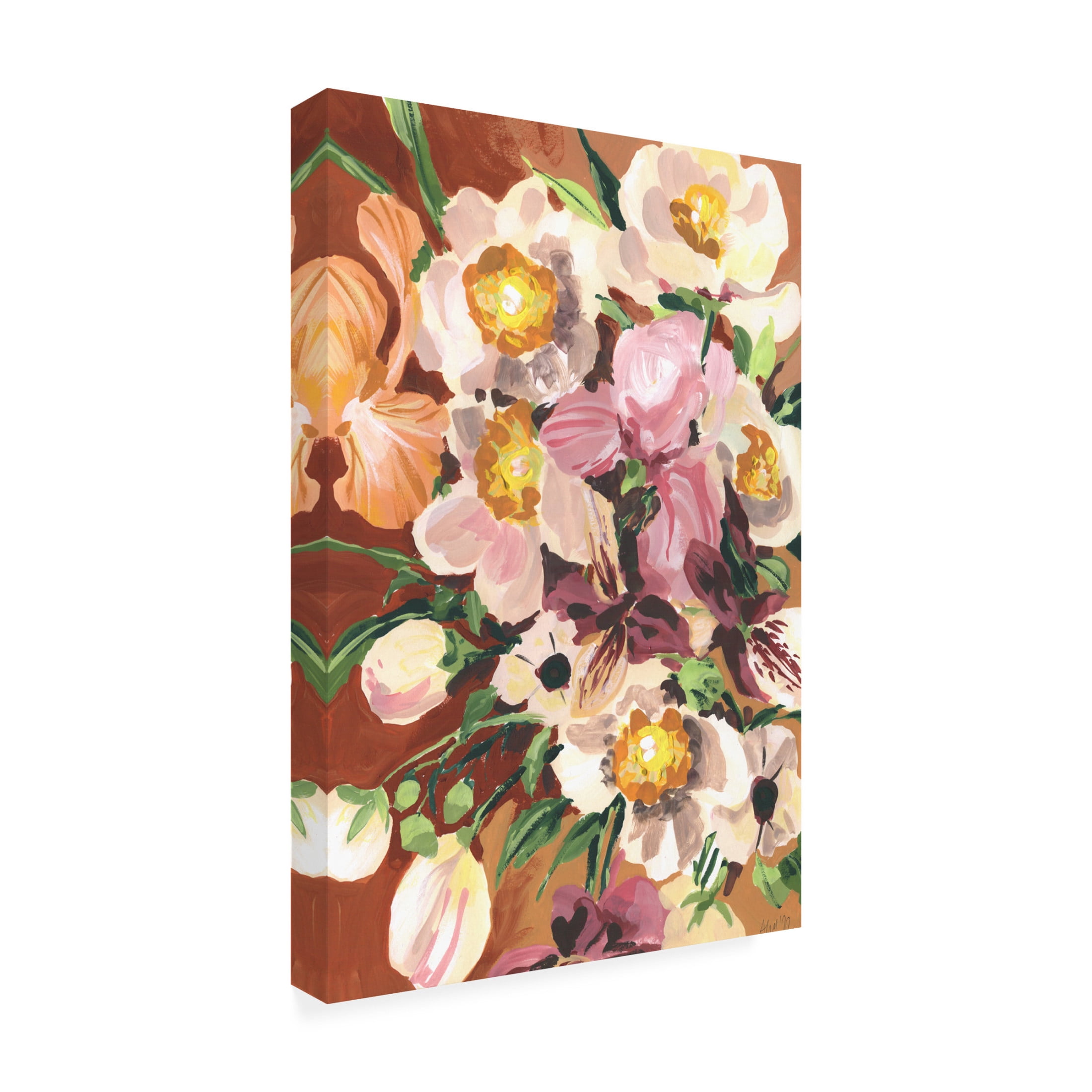 Trademark Fine Art Ania Zwara Brown Orchids Canvas Wall Art