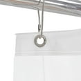 thumbnail image 3 of Bath Bliss 70" x 72" Mildew Resistant PVC Bathroom Shower Liner, Clear, 3 of 3