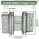 thumbnail image 4 of Bisagras de Resorte de Doble Acción de 3 Pulgadas, Bisagras de Automático para Puertas Batientes de Bar, Cafetería, Pub, Incluye Pasadores (Paquete de 4) B, 4 of 5