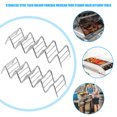 thumbnail image 4 of Soporte para tacos de acero inoxidable para panqueques, soporte para tacos de comida mexicana (4 rejillas) Likrtyny Para estrenar, 4 of 4