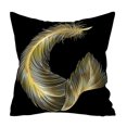 thumbnail image 1 of Gold Plant Printed Polyester Pillow Case Cover Sofa Cushion Cover Home Decor E, 1 of 1