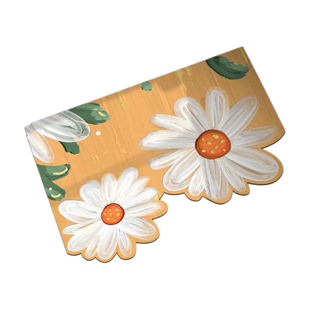 Yhmxh Decoración del baño Alfombra pequeña y fresca, absorbente, antideslizante, para baño, para puerta, fácil de secar. Organizadores y almacenamiento de baño Accesorios de baño