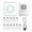 Blue, variant on YAHHU All-in-one Wireless Portable Mini Photo Printer Instant Thermal Sticker Maker with 11 Paper Rolls 57mm Compatible with iOS Android, Blue