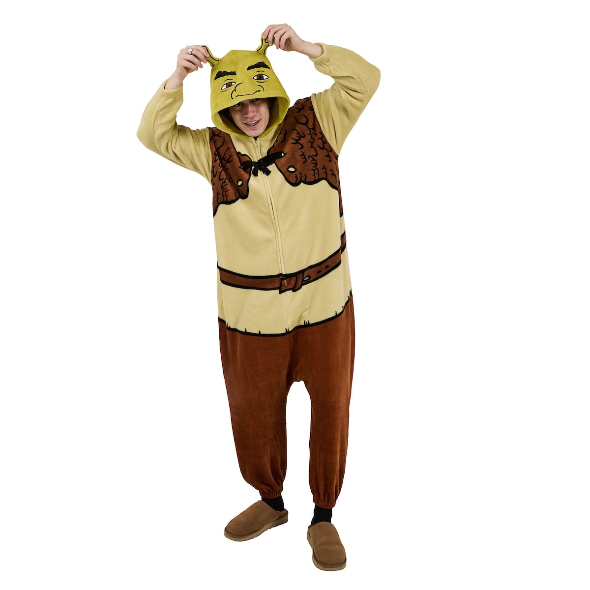 Shrek Men's Hooded Kigurumi Onesie Costume-XL
