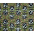 thumbnail image 4 of oneOone Polyester Lycra Fabric Leaves & Floral Block Printed Fabric 1 Yard 56 Inch Wide, 4 of 4