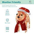 thumbnail image 2 of RJ Legend Christmas Decoration, Rattan Lighting, Red Puppy, 2 of 5