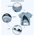 thumbnail image 2 of Toddler Boys T-Shirts Summer Cartoon Shark Print O Neck Short Sleeve Tshirt Tops Tees Kids Cute Playwear Top, 2 of 6