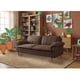 thumbnail image 1 of Sofá Cama Makora Milo Chocolate Velvet con Memory Foam y Respaldo Reclinable, 1 of 8