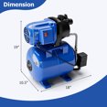 thumbnail image 3 of Spaco 1200 W Garden Water Pump Shallow Well Pressurized Irrigation-Blue, Pressurized Biological Pond Filter, 3 of 10