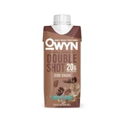 OWYN Double Shot 20g Protein Coffee Shakes, Mocha Latte, 11.15 fl oz, 4 Count