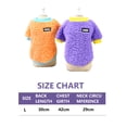 thumbnail image 2 of Suéteres para perros pequeños, ropa de vellón, suéteres cálidos de invierno para cachorros, ropa para gatos (naranja + morado), 2 of 6