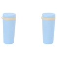 thumbnail image 1 of Inteprter Botella deportiva de trigo con tapa, buen sellado, agua, té de la leche, coche, casa, vaso, bebida , viaje, senderismo, Picnic Azul 2Conjunto, 1 of 6