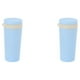 thumbnail image 1 of Bewildely Botella deportiva de fibra de trigo, agua, leche, estilo Simple, vaso para coche, taza para viajes al aire libre, senderismo, Picnic Azul 2Conjunto, 1 of 6
