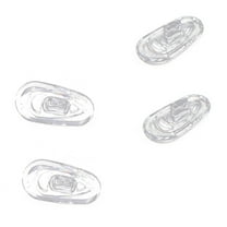 50 Pairs Silicone Eyeglass Nose Pads Oval Push On