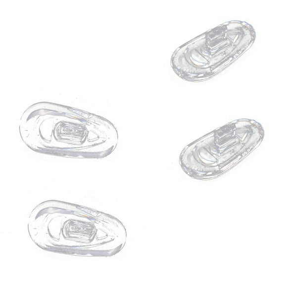 50 Pairs Silicone Eyeglass Nose Pads Oval Push On