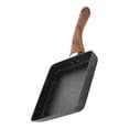 thumbnail image 4 of Frying Pan, Premium Aluminum Fry Pans with Wooden Handle Surface Great for Egg or Omelette Cooking Black, 4 of 5