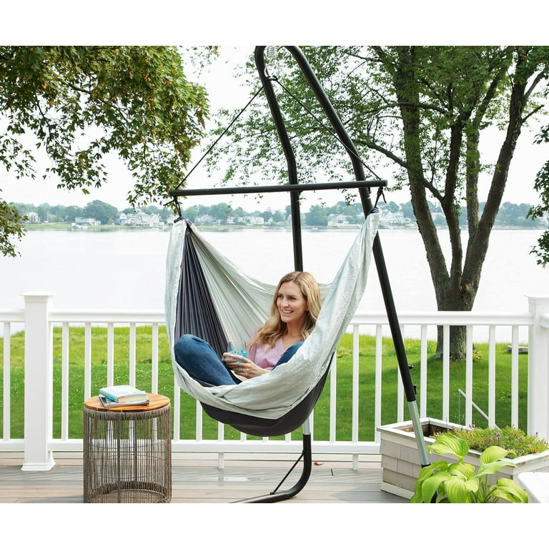 Sol Living Ceara Patio Hammock Swing Chair With Carrying Pouch Portable Outdoor Hammock Tree Swing Seat For Travel Camping Accessory Use Outside