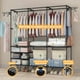 thumbnail image 5 of Rack Perchero Armable Piso Organizador Ropa Colgador Closet Marthing Organizador de Ropa Mutifuncional Armado Facil y Dinamico, Mueble Organizador Portatil de ropa, zapatos, bolsos y accesorios, 5 of 6