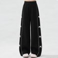 thumbnail image 7 of OGLCCG Tween Girl's 3D Bowknot Sweatpants High Waisted Wide Leg Casual Joggers Pants Loose Y2K Athletic Trousers with Pockets, 7 of 7