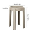 thumbnail image 3 of Ycandiee Plastic Stackable Stools, 18.1 Inch Height Stack Stools, Nesting Stools, Portable Plastic Round Stools for Classroom Students School Home Office, 3 of 6