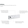 thumbnail image 4 of Kohler  Anthem 4-Outlet Thermostatic Valve Control Panel with Recessed Push-Buttons - Vibrant Brushed Nickel, 4 of 7