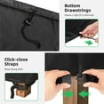thumbnail image 3 of SHELTUSE 2 Pack Patio Chair Covers, Outdoor Lawn Patio Furniture Cover, Lounge Deep Outdoor Seat Cover, UV Protected with Waterproof - 40 Inch L x 40 Inch W x 23 Inch H, Black, 3 of 7