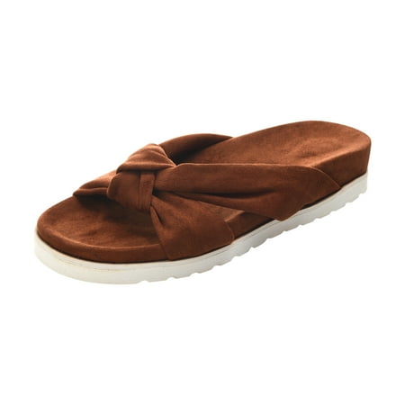 

Gzztg Womens Sandles Women Bow Tie Open Toe Slippers Shoes Comfy Sandals Casual Comfortable Womans