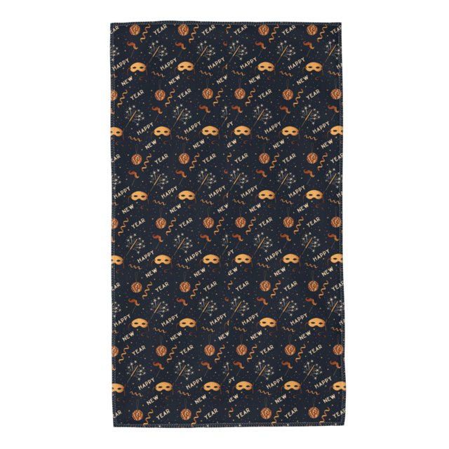 Fotbe New Year Toalla Premium con Patrón, Toalla de Microfibra de Secado Rápido, Ligera y Altamente Absorbente (27.5x16in), Ideal para Uso Diario