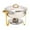 Silver Gold, variant on deevoka Chafing Dish Family Hot Pot Catering Food Warmer for Commercial Family