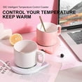 thumbnail image 3 of Coffee Mug Warmer,Usb Heated Coffee Mug With Automatic Shut Off, Smart Electric Warmer Plate Keep Temperature Up To 131℉/ 55℃,For Home Office To Warm Water,Tea,Cocoa And Milk, 3 of 8